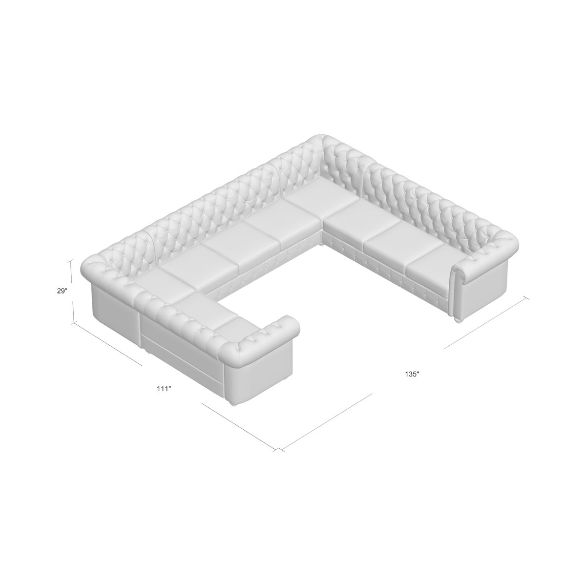 Greyleigh™ Quitaque 135" Wide Linen Right Hand Facing Sectional & Reviews Wayfair